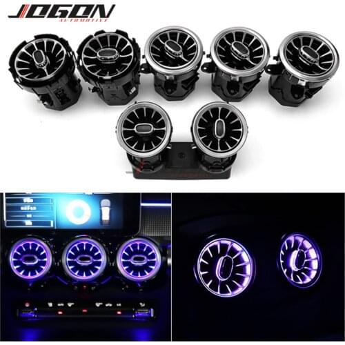 Dashboard Console AC Condition Air Vent Outlet Turbo Trim Atmosphere Ambient Light For Mercedes Benz B Class GLB W247 X247 2019