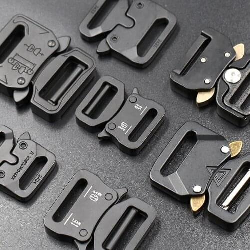 Metal tactical belt buckle accessories multifunctional outdoor schoolbag backpack buckle tooling multifunctional buckle