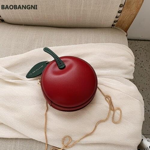 Mini Cherry Cross body Bags For Girls Fashion Chain Shoulder Bags Cute Fruit Bag High Quality PU Leather Ladies Handbags