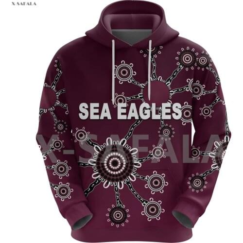 Sea Eagle Warringah Indigenous 3D Printed Hoodie Man Women Harajuku 1 Outwear Zipper Pullover Sweatshirt Casual Jacket L21