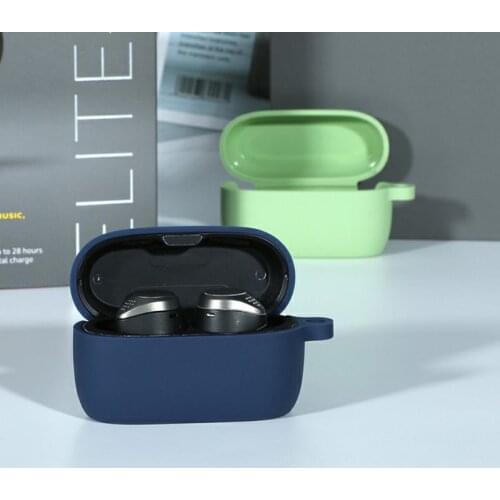 Soft Silicone Earphone Case Shockproof Protective Cover Shell for Jabra Elite Active 75t Bluetooth Headphone Headset Accessories