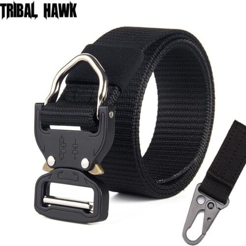 Nylon Tactical Belt Military Automatic Buckle Adjustable Quick Release Army Belt Hunting Accessories Quality Strap Ceintures