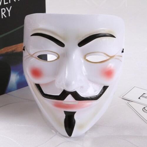 2021 New Film Elements V Letter Mask Mask of Mysterious Man Fashion Trend Cosplay Masks Gentleman Mask Halloween Wholesale