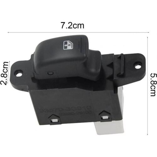 Window Switch Ergonomic Design Perfectly Applicable ABS Electric Power Window Switch 93580-26100 for Hyundai Santa Fe 2001-2006