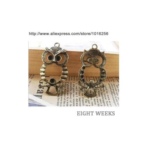 Zinc alloy pendant jewelry accessories diy handmade material charms The owl fashion