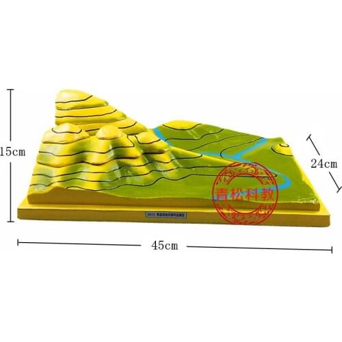 Removable Resin Contour map Geography teaching equipment For high school student educational Tools Kids Learning gifts