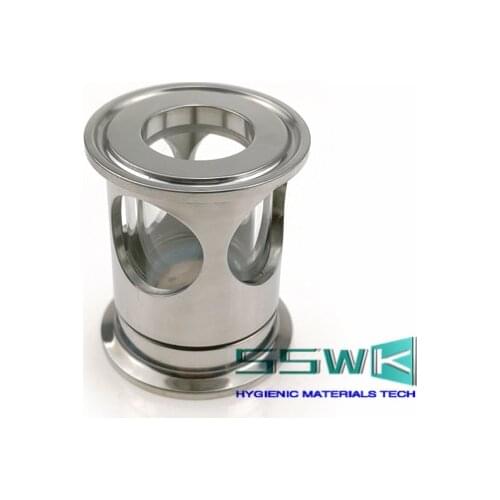 1.5"(50.5mm) Tri Clamp Sight Glass Mini Short Compact Design 59mm Total Length Brewery Fitting Homebrew Hardware