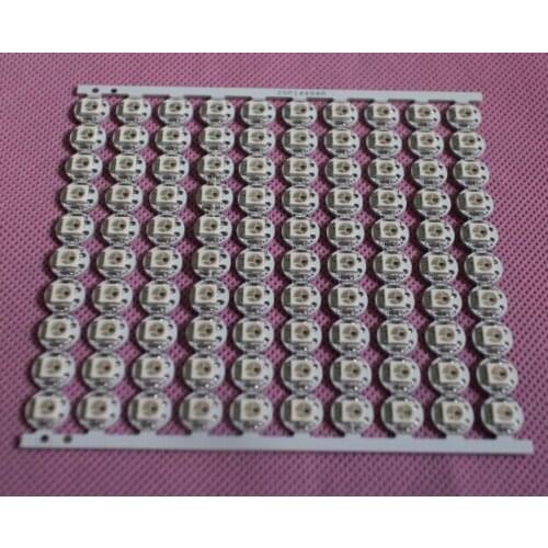 10~100 pcs WS2812B LED Individually addressable WS2811 IC rgb white 2812b led heatsink (10mm*3mm) 5050 SMD RGB Built-in