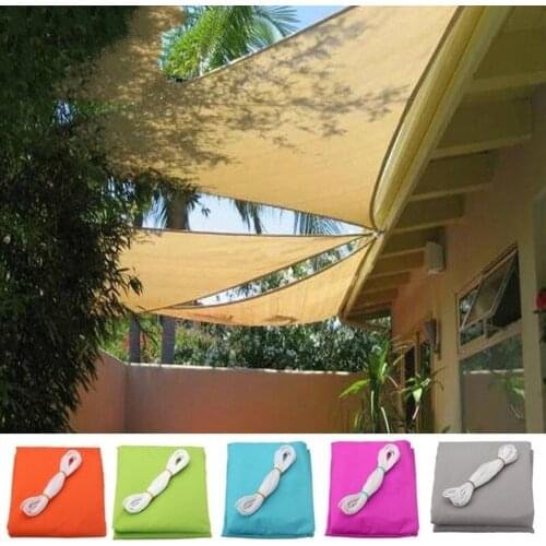 Waterproof Sun Shelter Sunshade Sail Awning Triangle Square Outdoor Car Garden Beach UV Protection