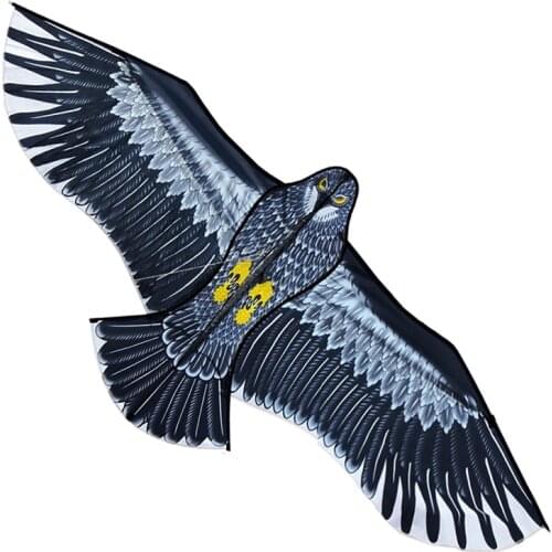 3D 1.1m Flat Eagle Kite Big Fly Bird Kite For Children Flying Bird Kites Windsock Outdoor Toys Garden Cloth Toys For Kids
