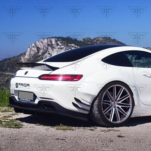 For Mercedes-Benz AMG GT 2015-2018 high quality Carbon Fiber rear boot Wing Spoiler Rear Roof Spoiler Wing Trunk Lip Boot Cover