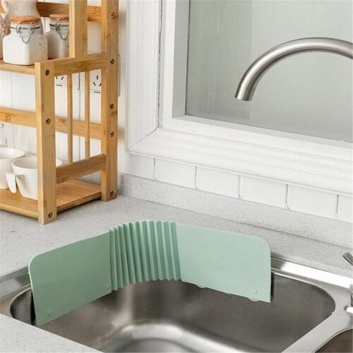 Kitchen Sink Water Splash Guards TPR Anti-splash Water Guard Basin Water Barrier Waterproof Dish Gasket