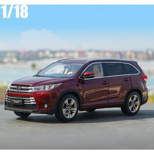 1:18 TOYOTA 2018 Highlander Alloy Diecast SUV Car Model Toys For Boys Christmas Gifts Collection Free Shipping