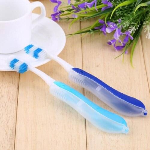 1pc Quality Plastic Foldable Travel Camping Toothbrush Outdoor Portable Hiking Tooth Brush For Hygiene Oral Cleaning Tools