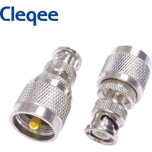 JXSINONE 1PC RF Adapter BNC Male To UHF PL259 Male Straight RF Coax Adapter UHF To BNC Convertor