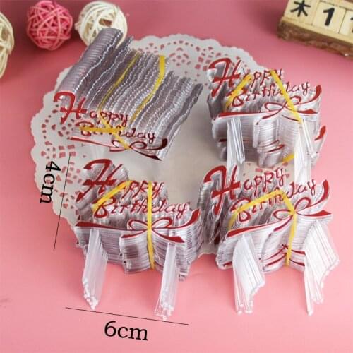 10pcs Plastic Gittler Happy Birthday Cake Topper Bling Decoration Sign Happy Birthday Cake Topper Girl`s Birthday Dessert Decor