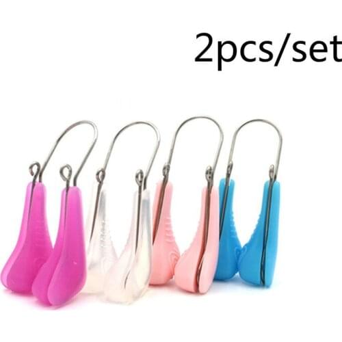 2 Pcs Nose Straightening Soft Silicone Nose Shaper Lifting Clip Noses Bridge Shaping Corrector Nose Up Slimming Beauty Tools