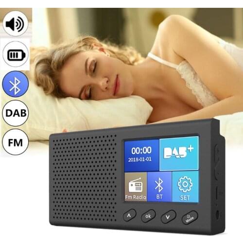 2021 New Portable DAB Receiver FM Radio Bluetooth 4.2 Music Player 3.5mm Stereo Output