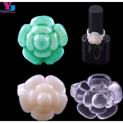 50pcs Top Quality Wholesale Equipment Nail Display Rose Flower Ring Design Acrylic Practice Board DIY Nail Tool New Arrive Brand