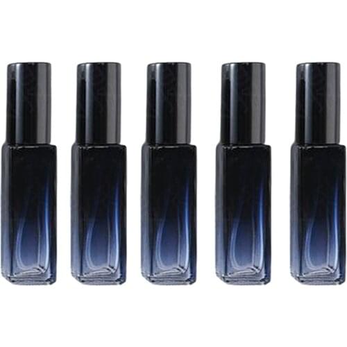 5x 8ML Glass Refillable Square Empty Aromatherapy Perfume Bottle Contaners Square Glass Spray Bottle Glass Tank Perfume Bottle