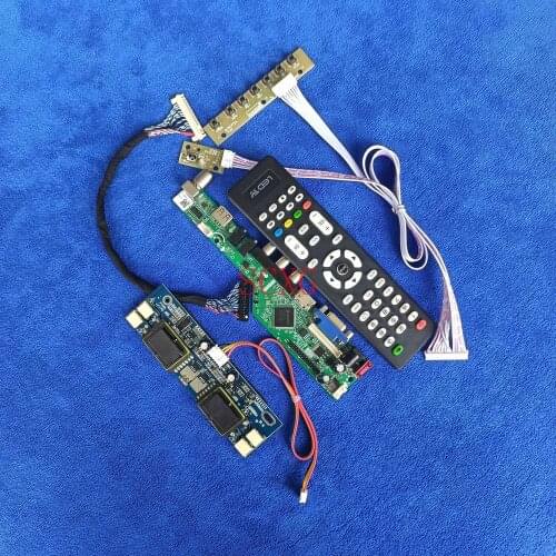 Analog 30 Pin LVDS 1280*1024 4-CCFL Kit Screen drive card Fit MTT170E1LG11/SVA170SX01TB/TX43D15VC0CAD AV VGA USB HDMI-compatible