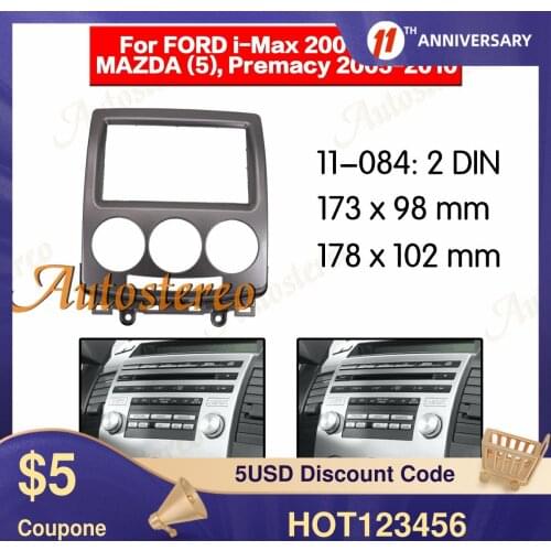 Car radio Frame Panel Auto Radio Stereo Fascia For MAZDA 5 2010 Auto stereo dash kit radio CD player installation