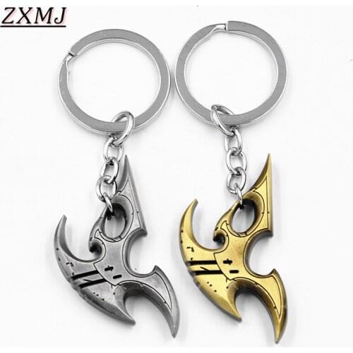 ZXMJ StarCraft 2 Protoss Keychain Metal Pendant Keyring Fashion Car Key Chain Anime game For Key Holder Child men Gifts new
