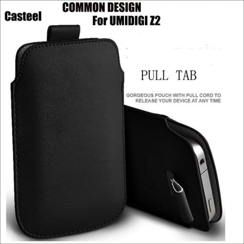 Casteel PU Leather Case For UMIDIGI Z2 S2 LITE Pull Tab Sleeve Pouch Bag Case Cover