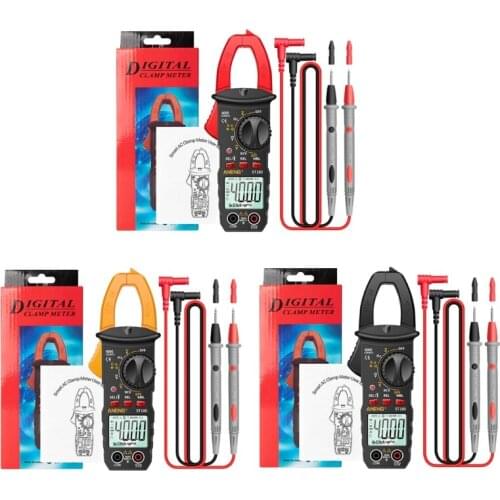ST180 Multimeter Digital Clamp Meter 4000 Counts Ammeter Voltmeter Automotive Amplifier Capacitance NCV Ohm Test