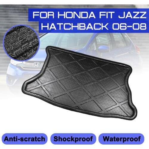 For Honda FIT JAZZ Hatchback 2006 2007 2008 Car Floor Mat Carpet Rear Trunk Anti-mud Cover