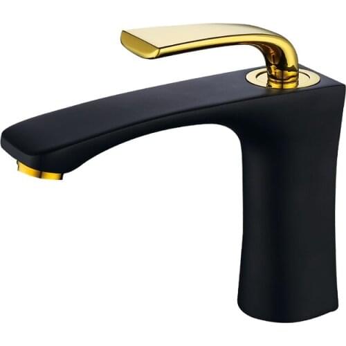 Two color of the basin that wash a face under the bathroom counter basin single-hole bibcock of cold hot water bath