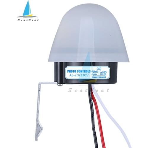 Automatic Auto On Off Photocell street Light Switch AC 220V 110V DC 12V 50-60Hz 10A Photo Control Photoswitch Sensor Switch