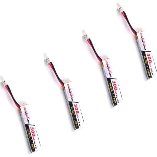 Happymodel Mobula6 Mobula 6 3.8V 300mAh 30C 1S Lipo Battery PH2.0 Plug for FPV Racing Cine Whoop BetaFPV Drone