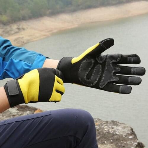 Full Finger Lightweight Breathable Climbing Rope Gloves for Climbers Rock Climbing Outdoor Cycling
