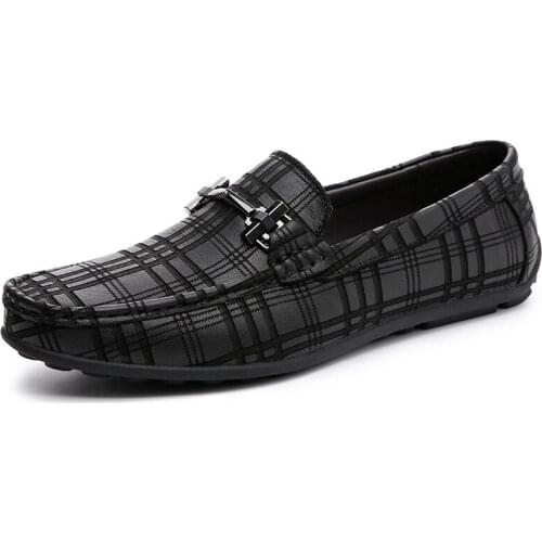 Men Casual Shoes Mens Loafers High Quality Moccasins Footwear Fashion Comfy Boat Shoes Lightweight Loafer Shoes Men Real Leather