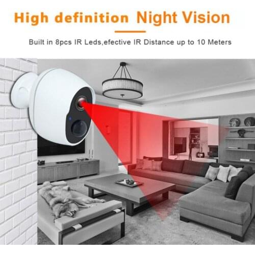 No Plug-in Wireless Home Mobile Phone WIFI With Battery Surveillance Camera HWC