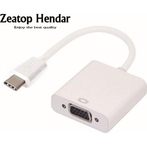 1Pcs New USB 3.1 Type C (USB-C) Male to VGA Female Adapter Converter For MacBook Pro Air Laptop Noptebook