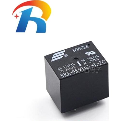 NEW 5PCS Power Relays SRE-05VDC-SL-2C SRE-12VDC-SL-2C SRE-24VDC-SL-2C 5V 12V 24V 3A 240V 8PIN