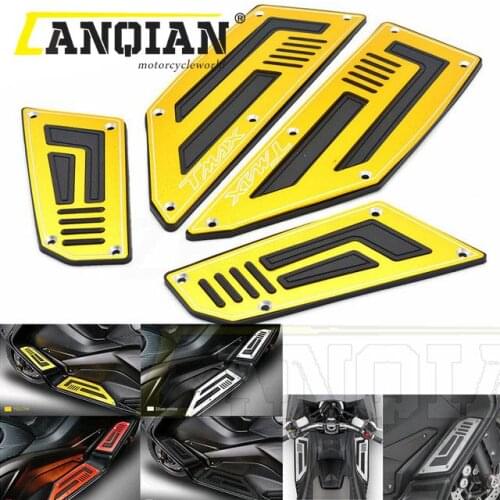 Motorcycle Footboard Steps Motorbike Foot For YAMAHA TMAX530 TMAX 530 T MAX 530 2012 2013 2014 2015-16 Footrest Pegs Plate Pads