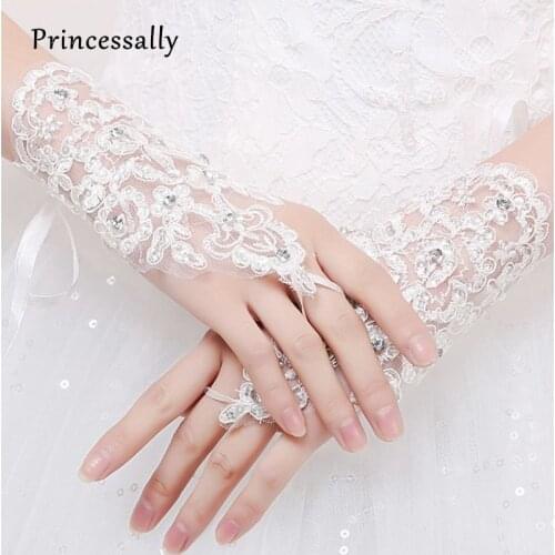 Свадебные кружевные перчатки Princessally China At AliExpress