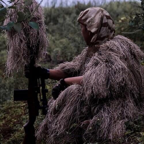 Desert wool camouflage clothing earth yellow camouflage clothing sniper clothing auspicious clothing hunting clothing