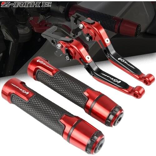 For Suzuki DL650 V-STROM DL 650 VSTROM 2004-2009 2010 CNC Motorcycle Folding Extendable Brake Clutch Levers Handlebar Hand Grips