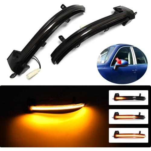 LED Dynamic Turn Signal Light Side Rear View Mirror Lamp For For VW Volkswagen Touareg II MK2 7P 2010 2011 2012 - 2018