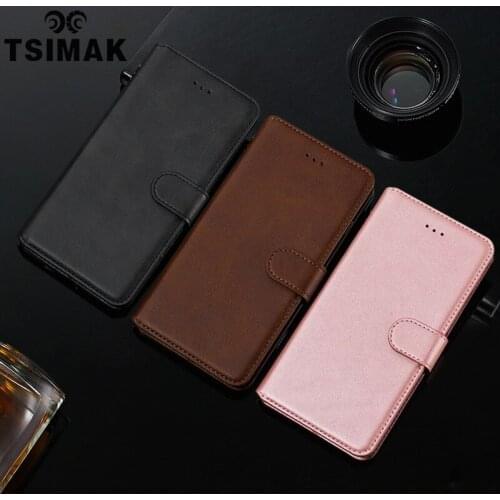 Tsimak Wallet Case For OPPO F1s F5 F9 F11 F15 Pro Top Quality PU leather Fip Wallet Phone Cover Case Coque