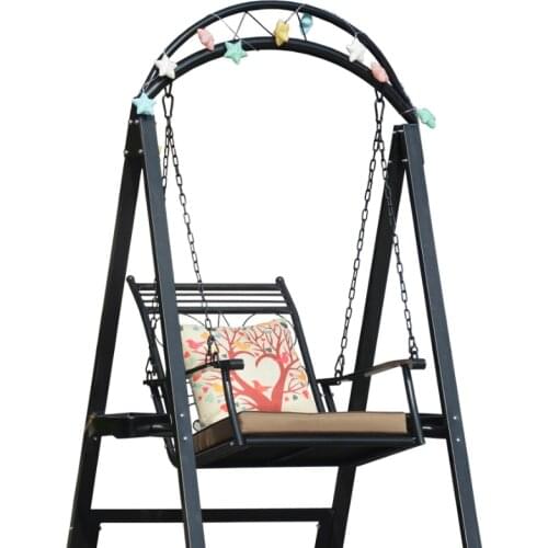 TT Indoor Balcony Hanging Basket Glider Courtyard Garden Outdoor Single Iron to Swing Chair