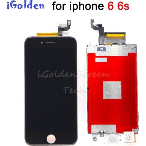 Lcd Replacement For iPhone 6g 6S 6 S LCD display Glass with touch glass screen digitizer with mesh White Black