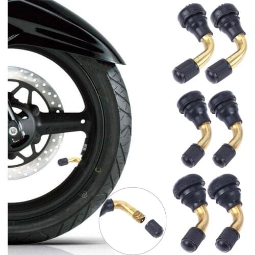 2pcs Snap-in Motorcycle Tubeless Tire Valve Stems for Scooter Dirt Bike
