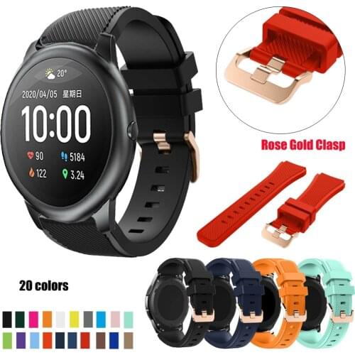 22mm new Replacement strap For Xiaomi haylou solar ls05 silicone wrist bracelet watchband 20mm for Xiaomi haylou solar ls02