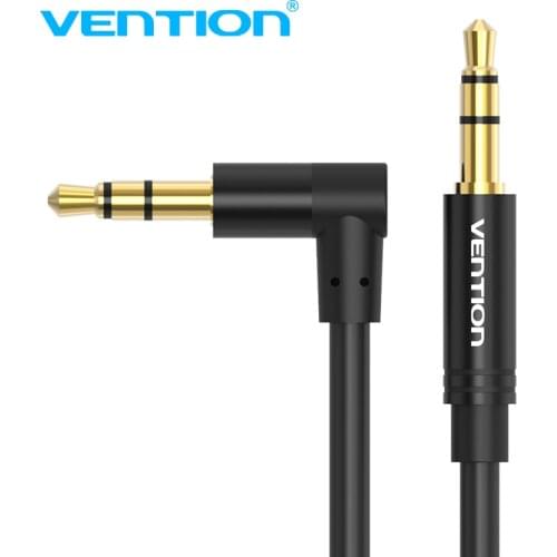 Vention Jack Audio Cable 3.5mm Male to Male Cable Audio 90 Degree Right Angle AUX Cable for Car Headphone MP3/4 Aux Cord cable