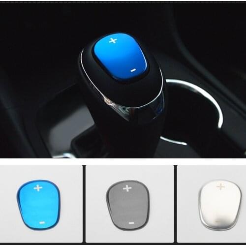 Car Accessories Gear Shift Knob Sequins Cover Case for Chevrolet Equinox 2017 2018 2019 Carstyling Stainless Steel Sticker
